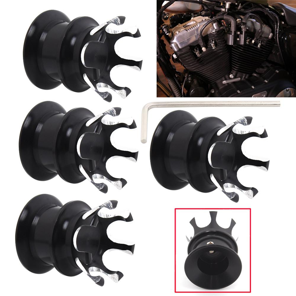 Motorcycle Spark Plug Head Bolt Cap Engine Topper Cover Crown For Harley Twin Cam Sportster XL883 Softail Dyna Big Twin 1340 Evo
