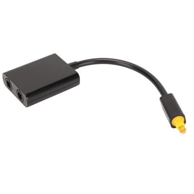 Splitter per Cavo Ottico 1 in 2 Uscite Audio Digitale Surround in Fibra Ottica per DVD CD
