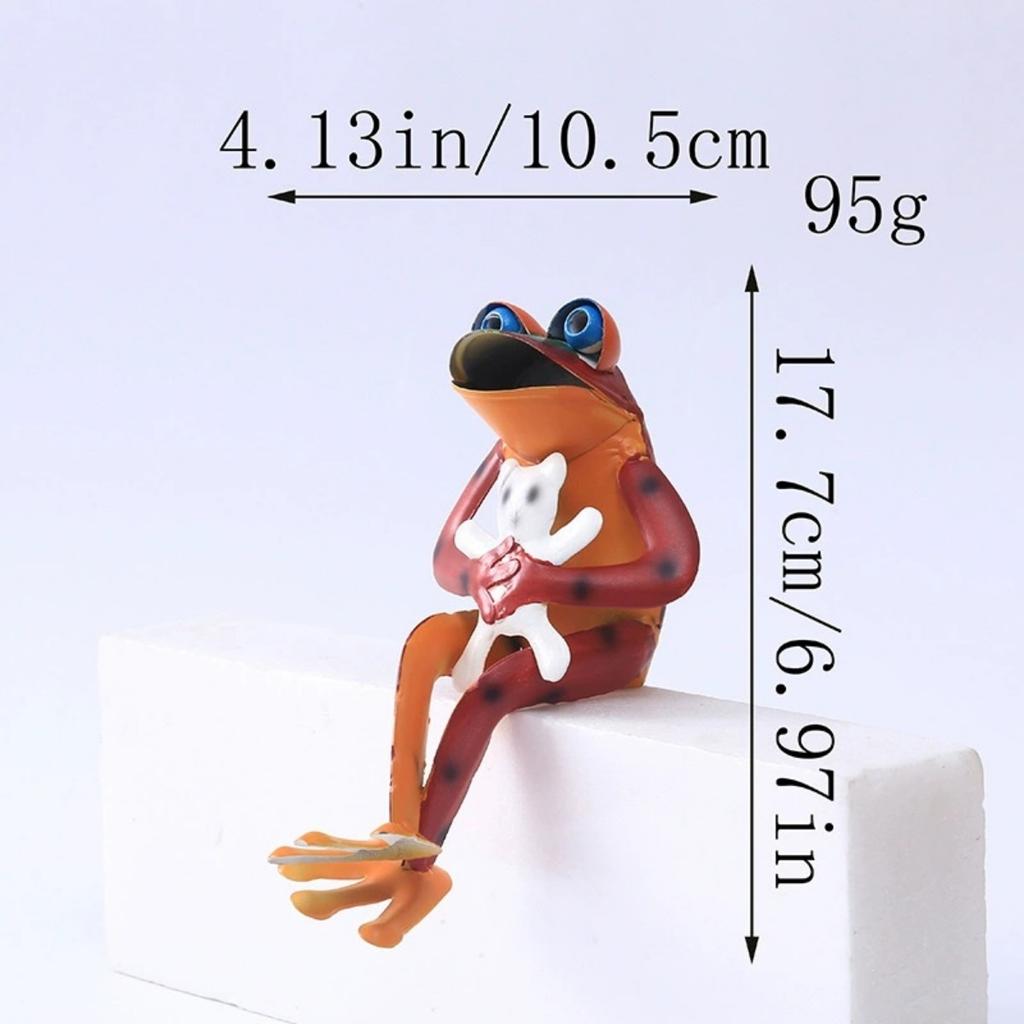 Metal Lawn Ornaments Frog Garden Decor Vintage Metal Yard Decor, Cute Animal for Indoor Outdoor Patio Lawn Backyard Frog Garden Decor