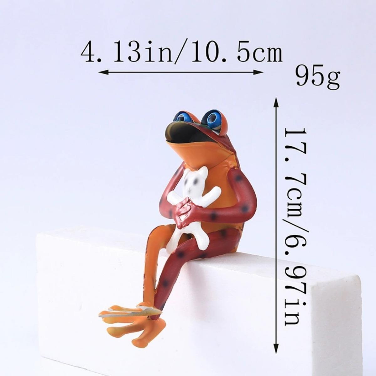 

Лягушка садовый декор винтажный металлический декор двора, милые животные металлические украшения для газона для внутреннего дворика на открытом воздухе газон задний двор лягушка садовый декор 17.7x10.5cm оранжевый