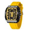 Men Watch Rectangle Sport Watches Digital Dual Time Watches Waterproof Electronic WristWatches