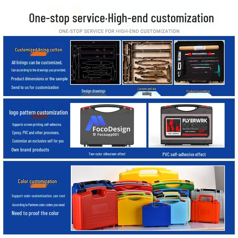 Multi-Purpose PP Plastic Portable Toolbox for Toys, Jewelry, Electronics, and Hardware
