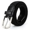 Extended Stretch Men'S Canvas Knitted Pin Buckle Belt, Women'S Elastic Belt Golf Casual Belt
