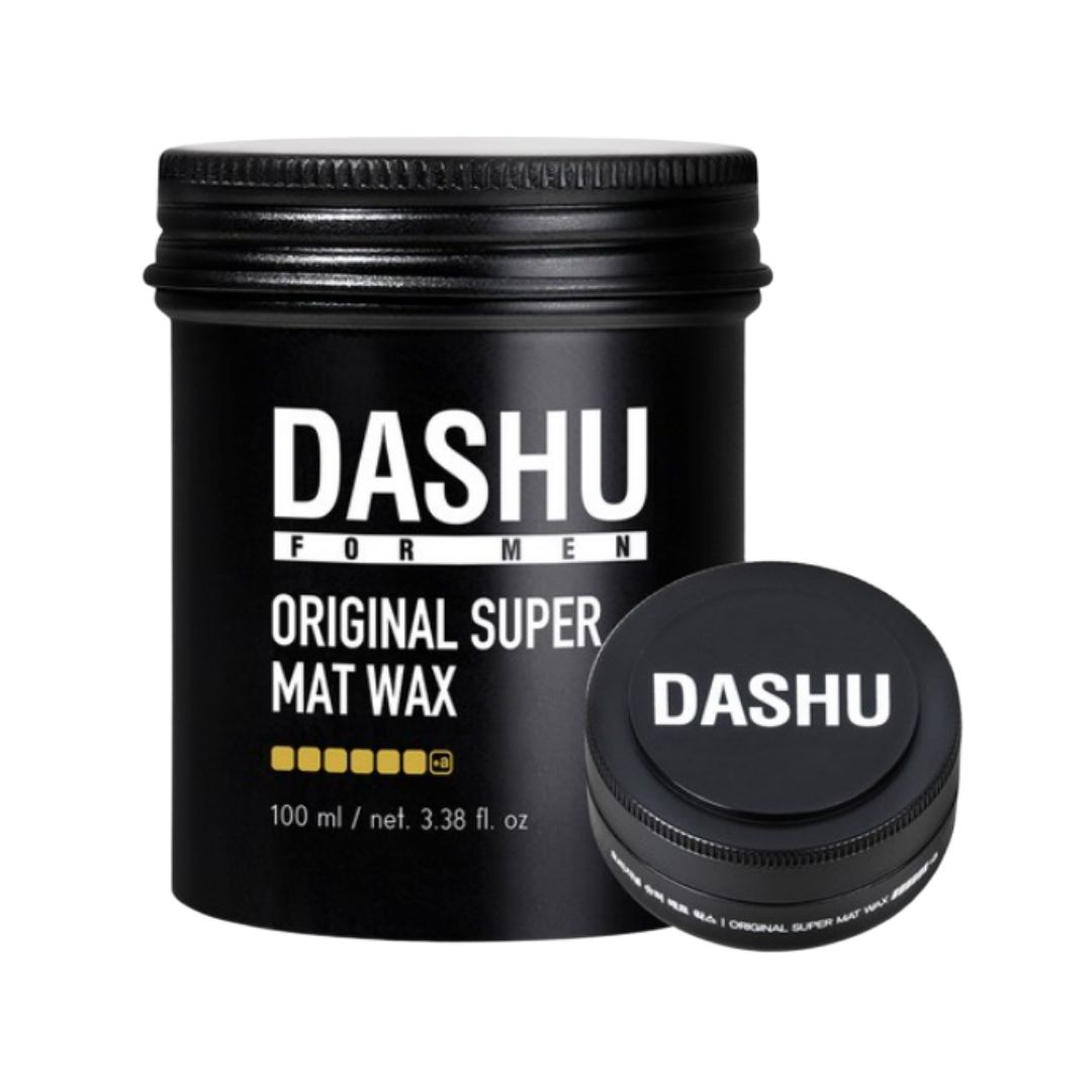

DASHU For Men Premium Original Super Matte Hair Wax Strong Hold Styling Wax Set 115ml (100ml + 15ml)