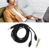 3.5mm Headphone Cable 6.56FT PVC Headphone Replacement Cable with 6.35mm to 3.5mm Adapter for HD580 
