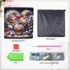 The Old Man and The Woman 5D Diamond Painting Storage Basket Full Round Drill Mosaic Diamond Embroidery Cross Stitch Kits Home Decor Home Decor