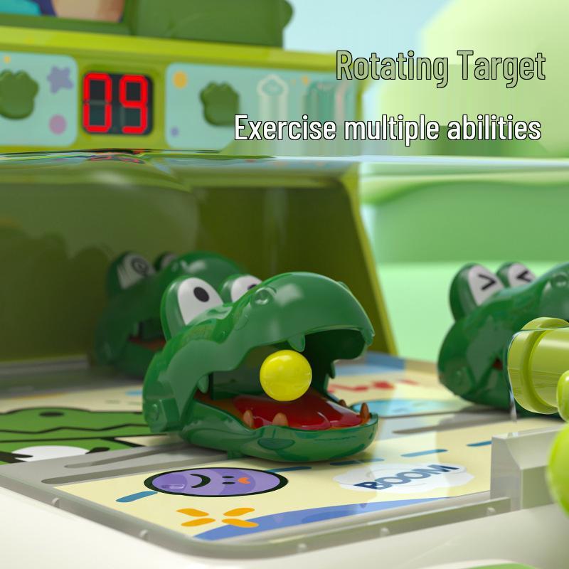 Children's Alligator Marble Pinball Puzzle Game – Level-Breaking Shooting Challenge