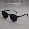 Unisex Retro Polarized Round Sunglasses for Outdoor Travel
