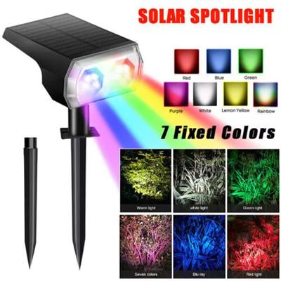 10 LED'li Güneş Enerjili Açık Hava Manzara Spot Işıkları, 2'si 1 Arada Kablosuz Su Geçirmez Açık Hava Güneş Enerjili Spot Işıkları Bahçe Bahçe Teras için