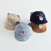 Children's Cartoon 3D Ears Sun Protection Hat - Windproof, Warm, Soft Brim Baseball Cap