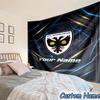 Custom Name Afc Wimbledon Crest Printed Tapestry, for Bedroom,Livingroom, dormitory, Large Wall Decor, Fabric Decor Fan Birthday Gifts