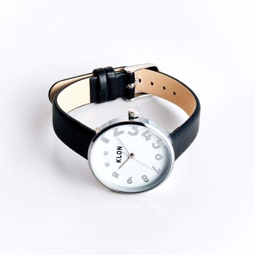 Klon EDDY TIME Black Ver. Silver 33mm Clone Watch for Men and Women, Stylish and Simple
