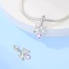 Plated 925 Silver dove of peace Charms Fit 925 Charms Bracelet Beads Jewelry Gifts for Women