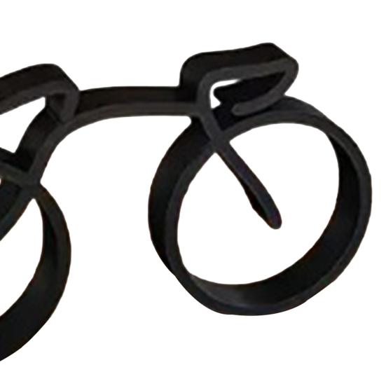2 Stück 3D-gedruckte abstrakte Fahrradfigur Minimalistische moderne Fahrradstatue Skulptur Heim-Büro Bücherregal Schreibtischdekoration