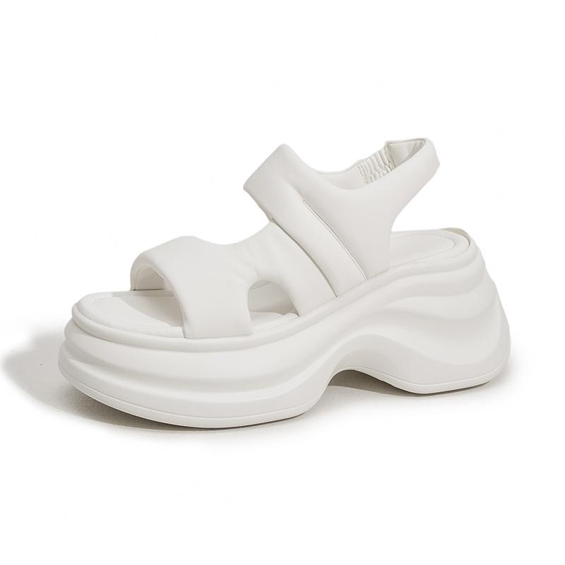 Platform sandals women's 2025 summer new fashion casual outer wear slippers versatile not tired feet comfortable height-increasing shoes