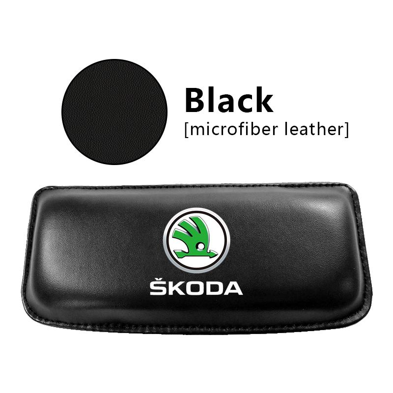 Leather Knee Pad Car Interior Pillow Comfortable Elastic Cushion for Skoda Octavia 1 2 3 A4 A5 MK2 Kodiaq Superb 3 Rapid Fabia 1 Car Styling