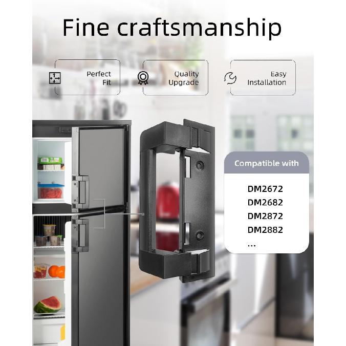 2025 Upgraded 332900 RV Refrigerator Door Handle Holder Compatible With Dometic 332.900 S,Std Dr Handle Combo-6/8 Amii DM2672, DM2682, DM2872,