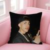 CCris MMj Singer Cushion Cover Natural Linen Pillow Case DoubleSided Print Decorative Sofa Pillowcase Home Decor Gift