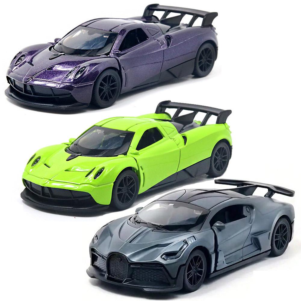 1:36 Scale Alloy Simulation Sports Car Model With Openable Doors And Hood, Youngsters' Toy Collectible Gift