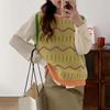 Colorful Striped Sweater Vest O Neck Sleeveless Sweaters Autumn Winter Warm Knitted Vest Women Casual Fashion