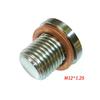M12 X 1.25 Sensor de Oxigênio Lambda O2 Tampão Cego Tampa Rolha Acessórios de Escape Com Junta Peças Automotivas Rosqueadas Sextavadas