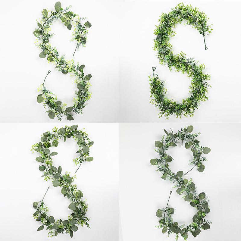 Eucalyptus and Rattan Vine Artificial Plant for Home and Wedding Décor