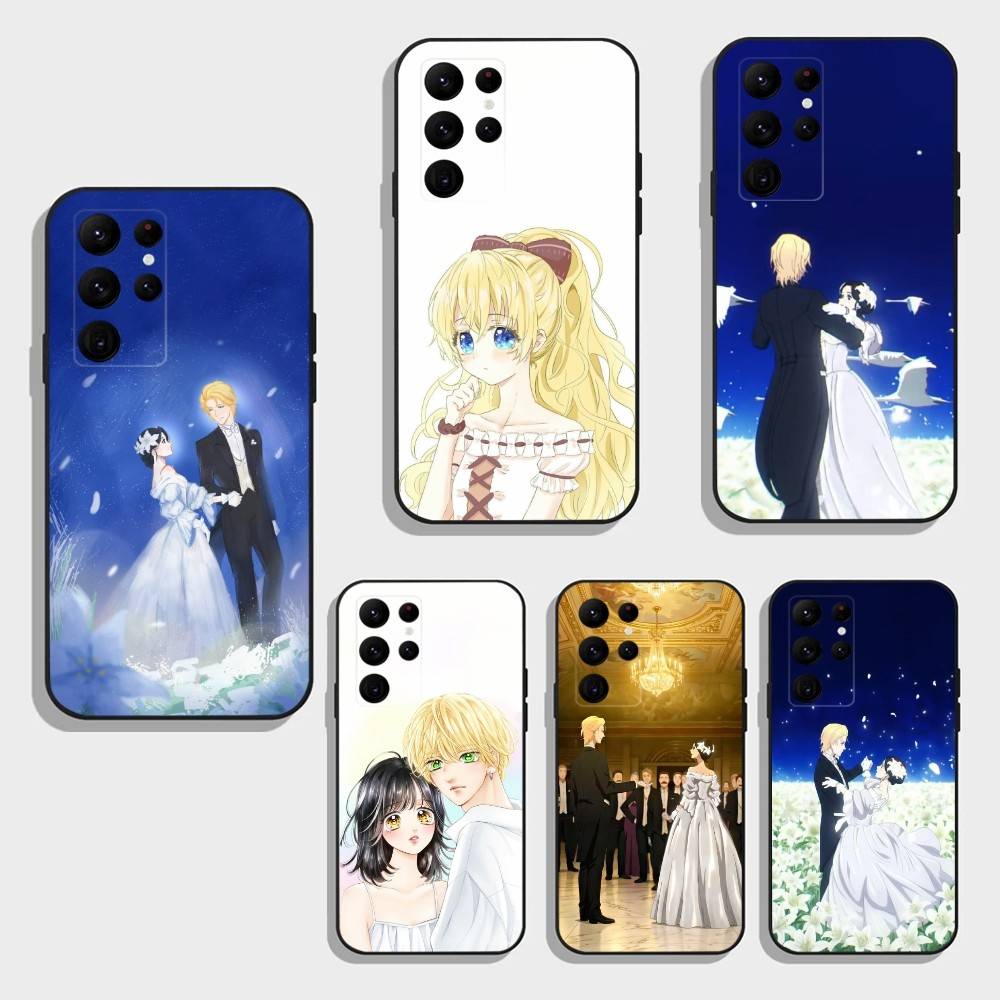 Anime K-Athanasia Phone Case For Samsung S26,S25,S24,S23,S22,S21,S20,Ultra,Plus,FE Black Soft Cover