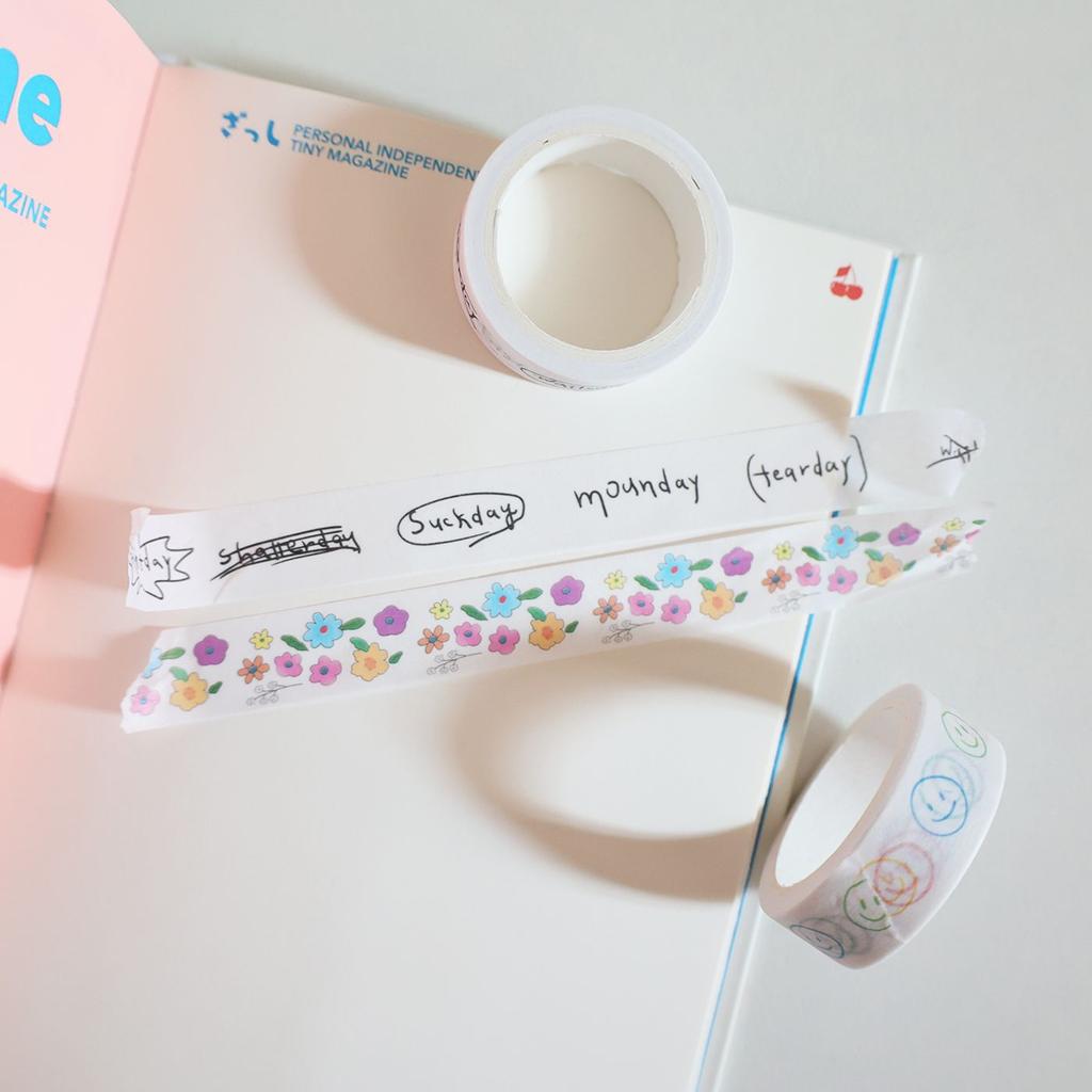 Wind Line Pen Paper Tape Weather Date Clock In Handbook DIY Decorative Material