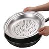 Ein Dampfgareinsatz kann 30-32-34 Zoll Woks aufnehmen Multifunktionaler Dampfgareinsatz Dampfgitter Universal