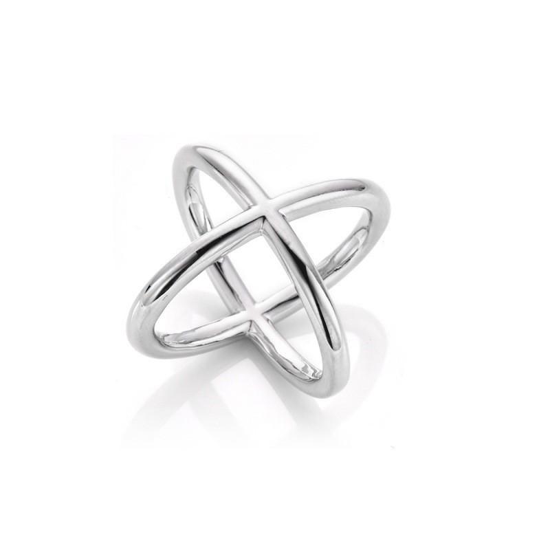 

Simple Cross Knot Buckle X-shaped Bow Scarf Versatile Fashion Women s New Wholesale Square серебряный