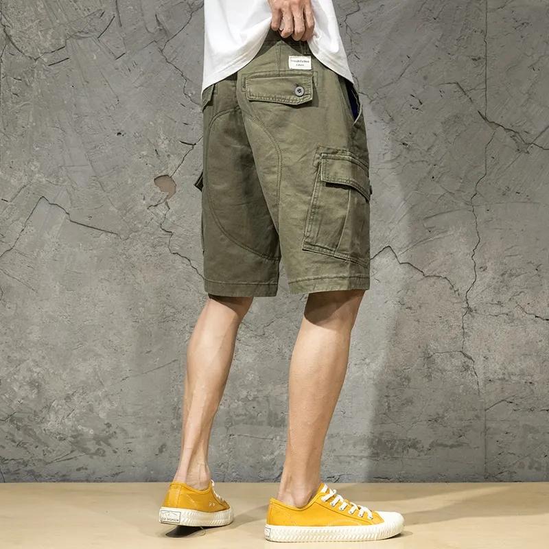 Cargo Shorts Men's Casual Loose Quarter Pants Summer Thin