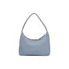 Prada Classic Silver Buckle Triangle Logo Nylon Hobo Bag Women Bags Gray Blue 1NE515-2DH0-F0637