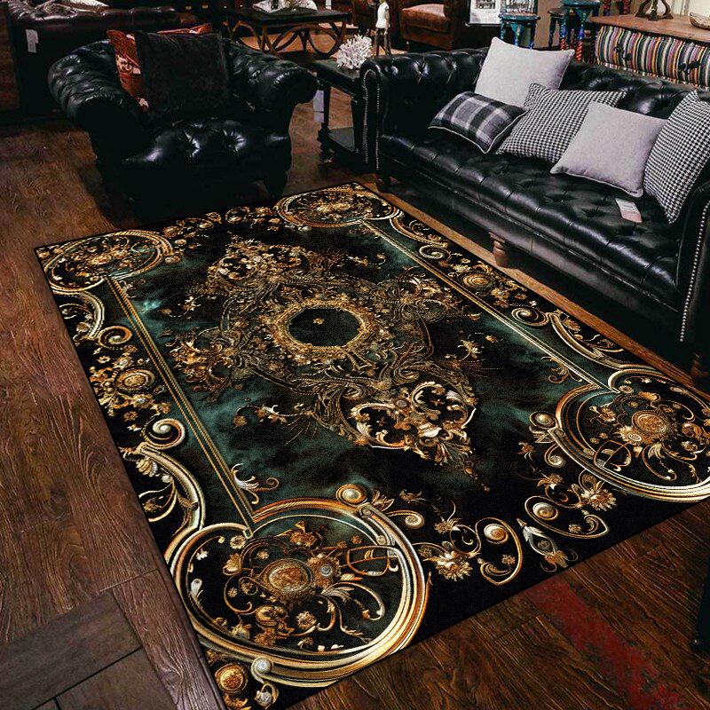

Luxury Retro Plush Soft Carpet for Living Room Decoration Study Large Area Rugs Non-slip Bedroom Sofa Tea Table Side Floor Mats 60cm x 90cm