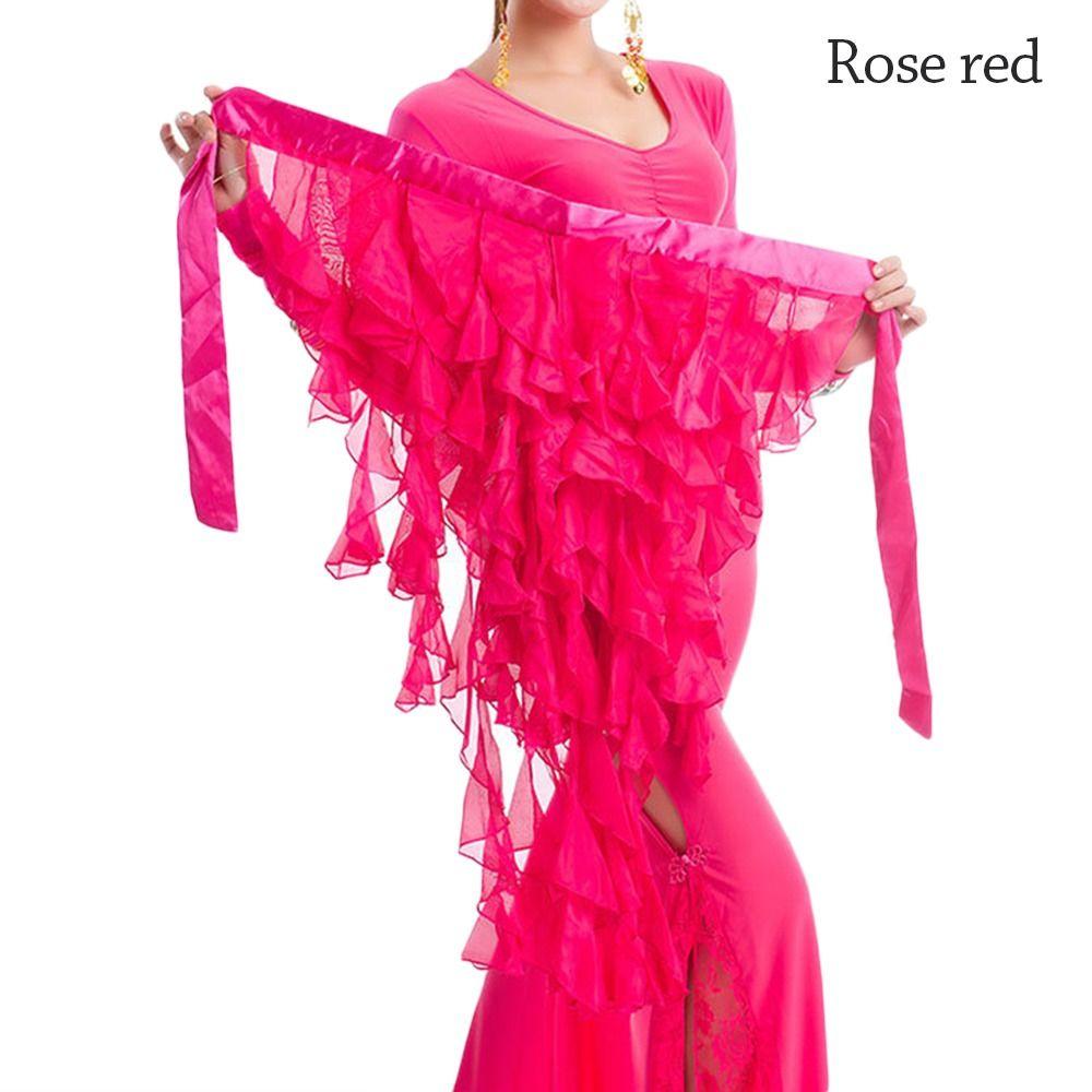 Shiny Hip Scarf Tassels Dancer Skirt Women Show Costumes