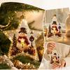 Christmas Creative Lighted Star Acrylic Garland With Snowman Decor For Home Festivities