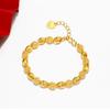Vietnam Gold-Plated Heart Bracelet - Women's Fashion Hollowed-Out Design