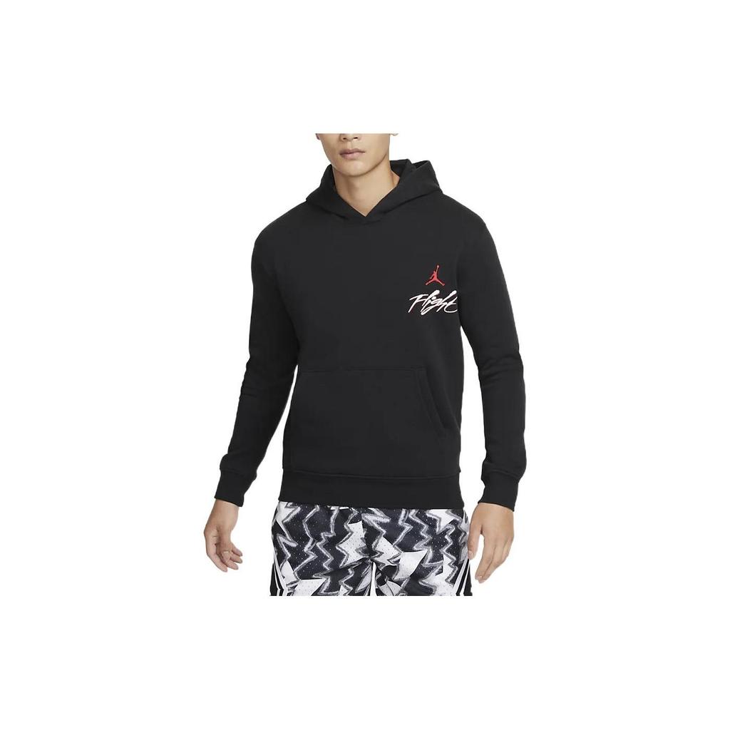 Jordan Graphic Logo Print Pullover Hoodie Men Tops Black DQ7506-011