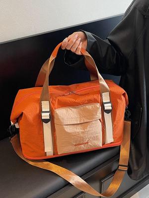 Trendy Women's Sports Bag – Large Capacity, Dry & Wet Separation, Ideal for Swimming, Yoga, or Short Trips, Airline Carry-On Friendly.