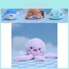 Adorable Ocean Animal Plush Toy Keychain Featuring Soft Shark Crab And Octopus Designs