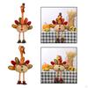Autumn-Themed Turkey Doll for Festive Table Arrangements