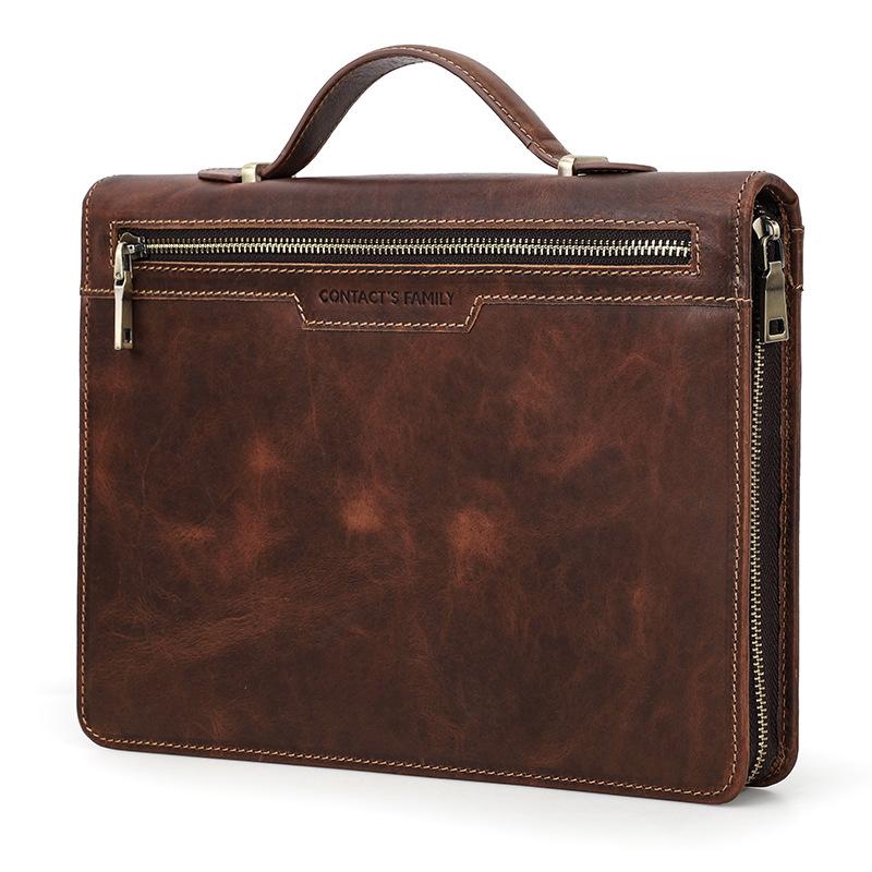 

Подходит для iPad Pro Защитный чехол Crazy Horse Кожаный ретро-стиль Ремень Слот Airtag Многофункциональный портативный чехол для iPad 30x4x23cm бездна