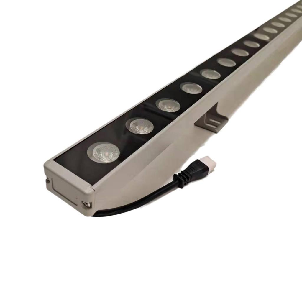 Hotel Exterior LED Wall Washer: 18W/24W Golden Monochromatic Light for Outdoor Use