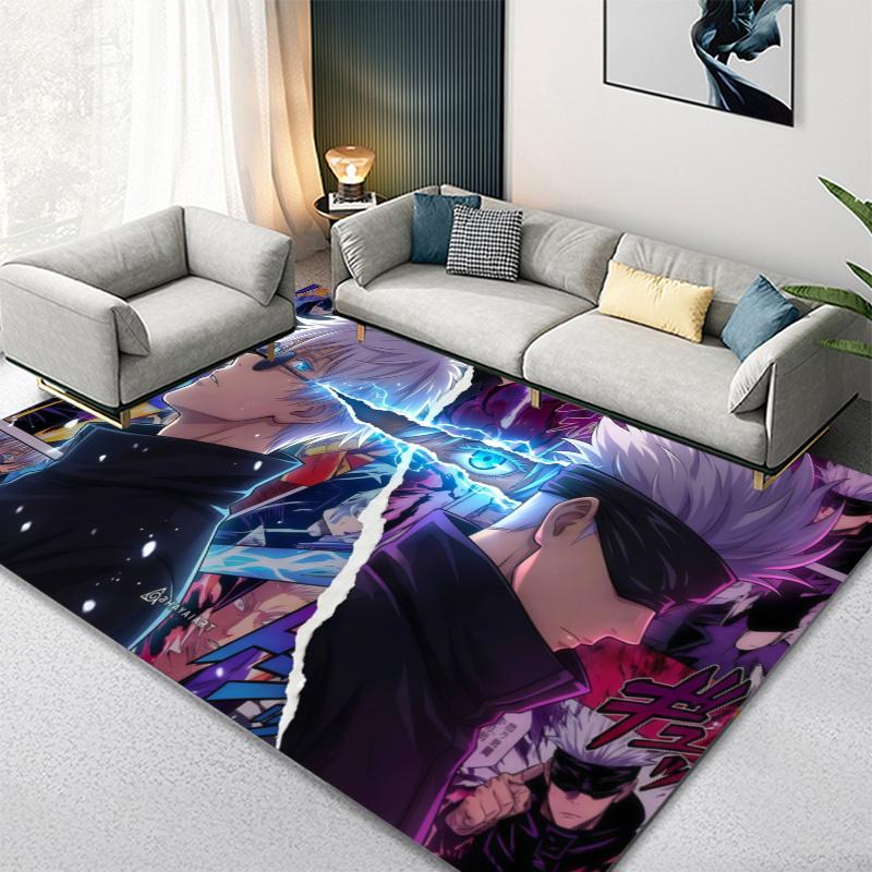 Jujutsu Kaisen Anime Carpet Rug for Living Room Bedroom Home Sofa Decoration,Kids play Non-slip Floor Mat