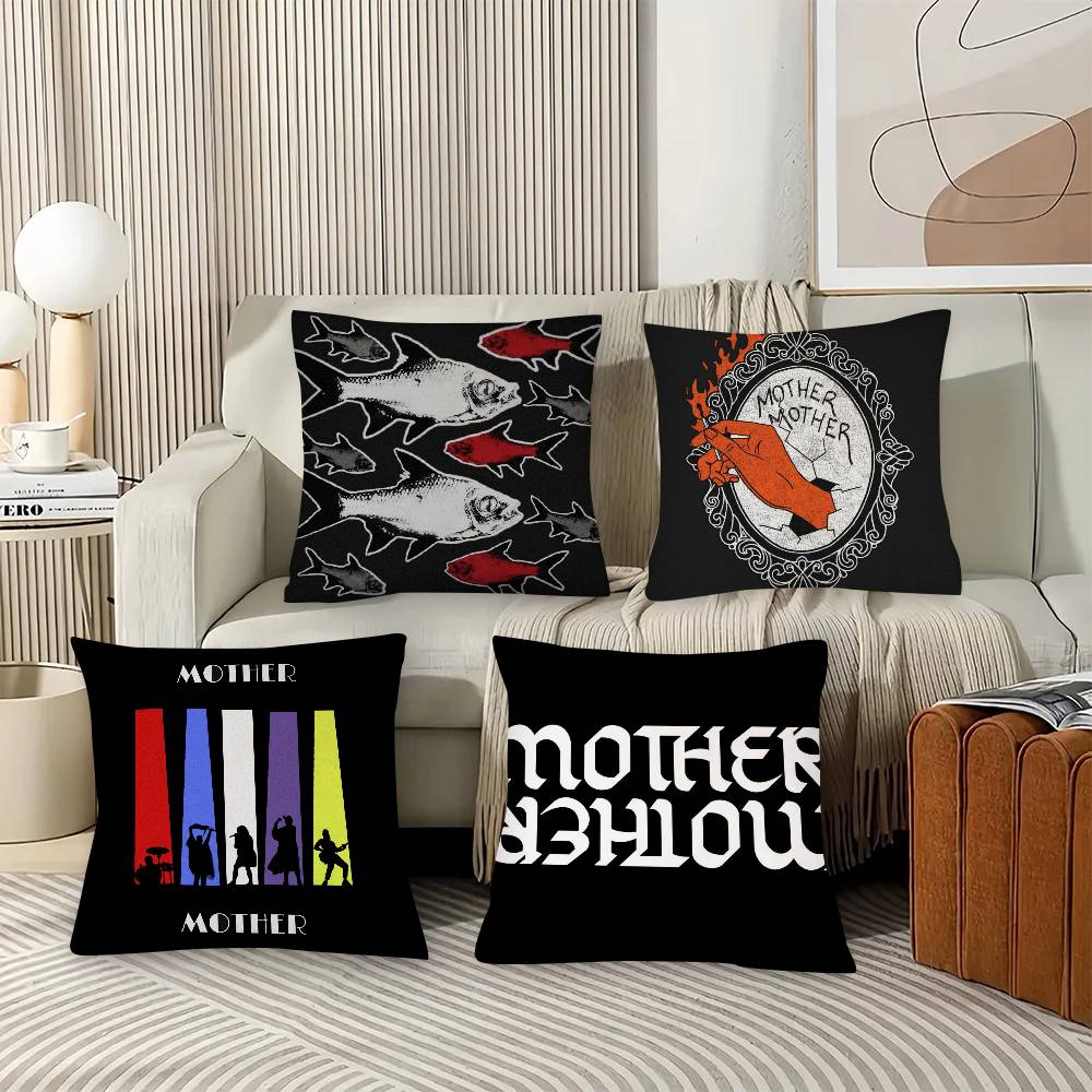 1Pc Popular Band Mother Mother Pillow Case Fashion Square Pillowcase Bedroom Sofa Room Ins Decoration Leisure