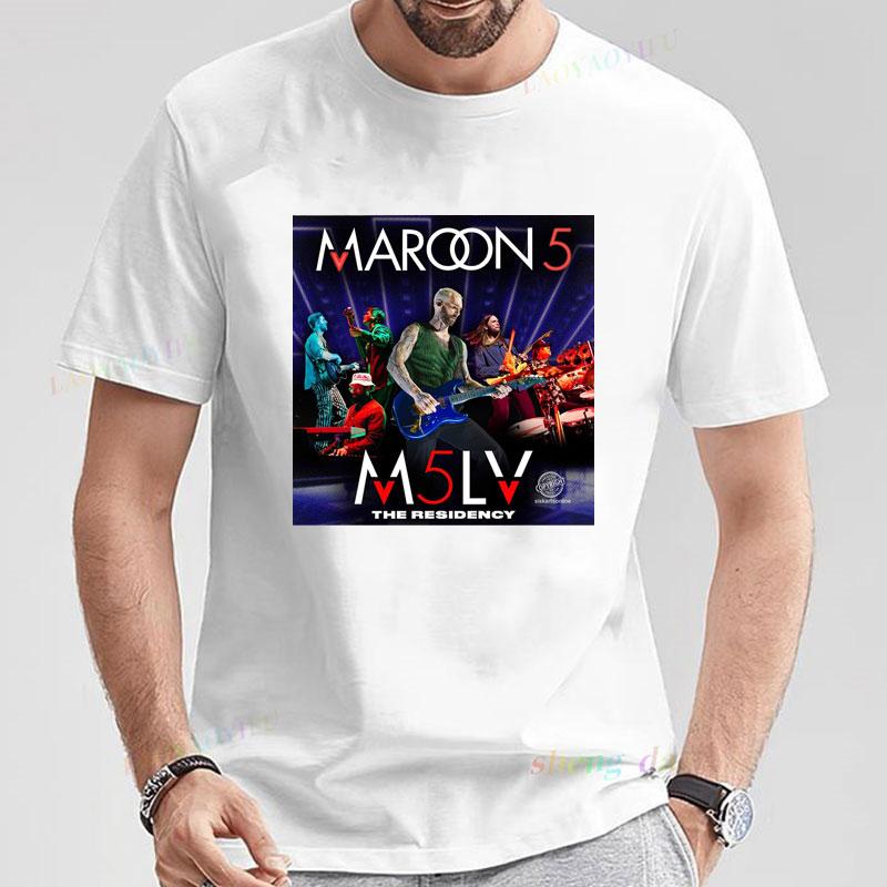

Playera Maroon 5 T-shirt Adam Levine Vintage Classics Popular Rock Band Camisetas Unisex Short Sleeve O-collar T-shirts for Men 5XL різнокольоровий