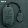 Leather Car Key Case Cover Shell Fob For Jeep Renegade Compass Grand Cherokee For Chrysler 300C Wrangler Dodge Ram 1500 Journey