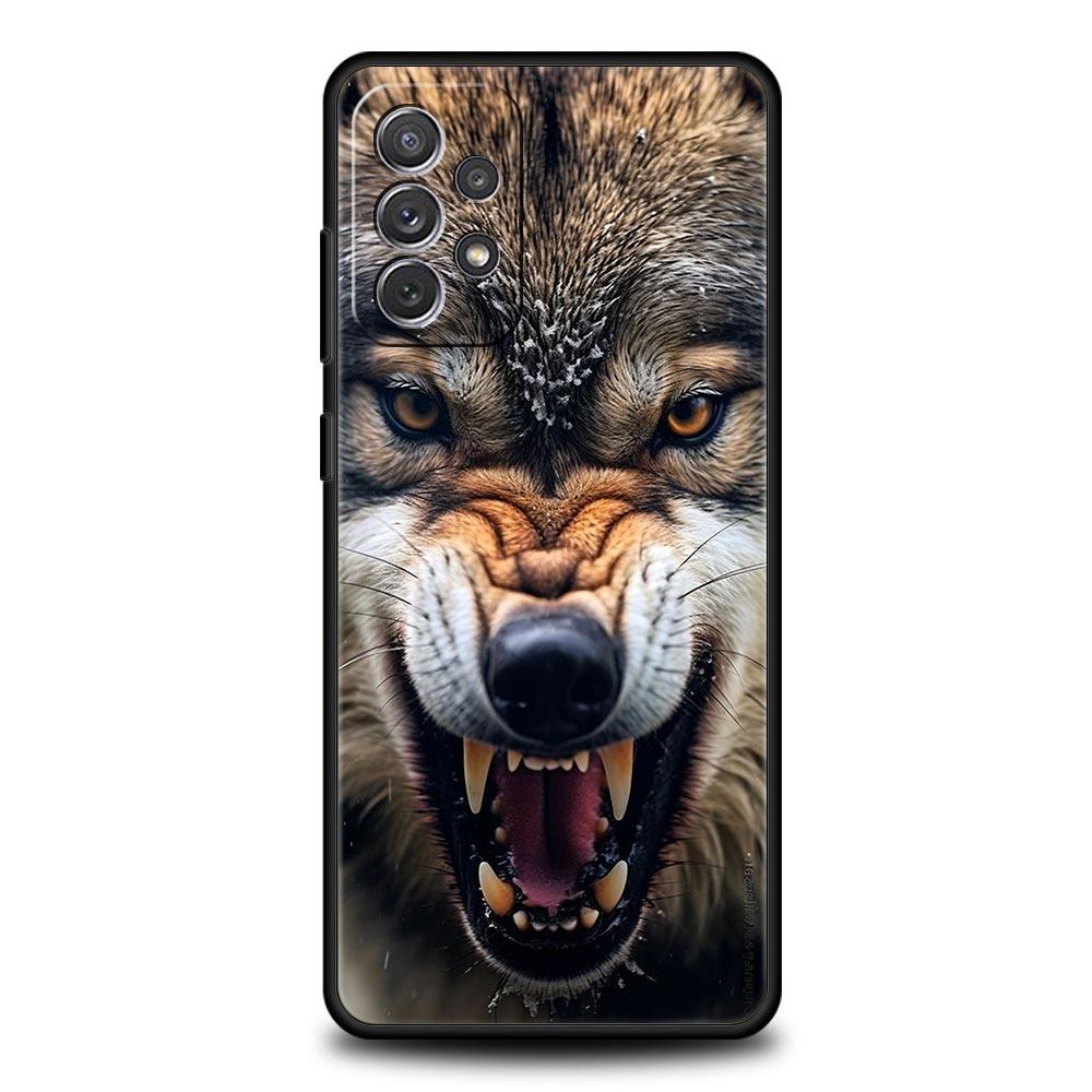 The Wolf Phone Case For Samsung Galaxy A55 A53 A51 A35 A33 5G A31 A25 A23 A21s A15 A13 A11 A41 A73 A71 A05 A03s S8 S9 Plus Cover