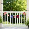 Decorative Hanging Sign Patriotic Garland Banner for 4th of July Decorations, Red White Blue Long-lasting Party Decor Bunting Memorial Day,