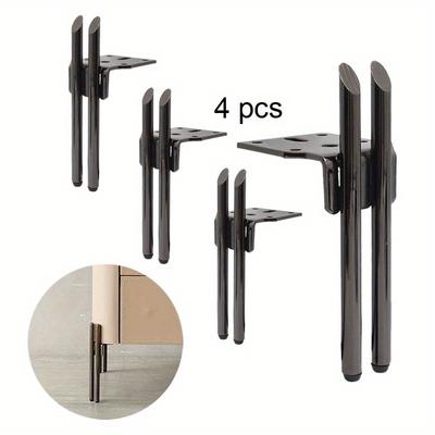 4 szt. DIY Meblowe Metalowe Nogi Szafki Stopy do Metalowej Sofy Nocnej Stolika Kawowego Szafy Nogi Nogi Wymienne Nogi Meblowe Regulowane Nogi Stołowe