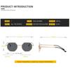 Brand Design 2023 Fashion New Polygonal Metal Sunglasses Retro Ladies Glasses Classic Trend Luxury Driving Travel Eyewear Uv400